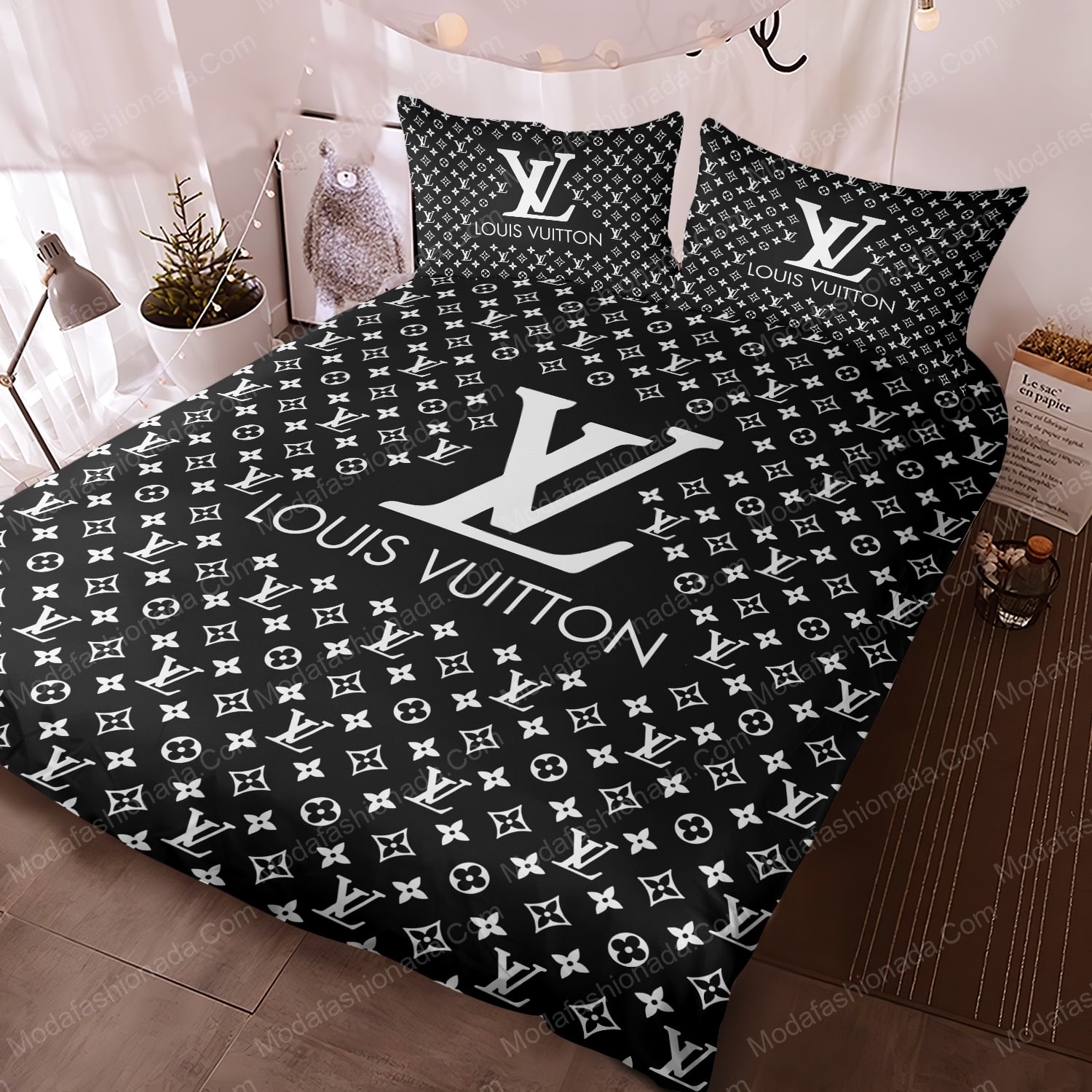 Louis Vuitton Hot Luxury Brand Bedding Set Bedspread Duvet Cover Set Home  Decor  ベッドセット, 寝室インテリアのアイデア, 布団カバーセット