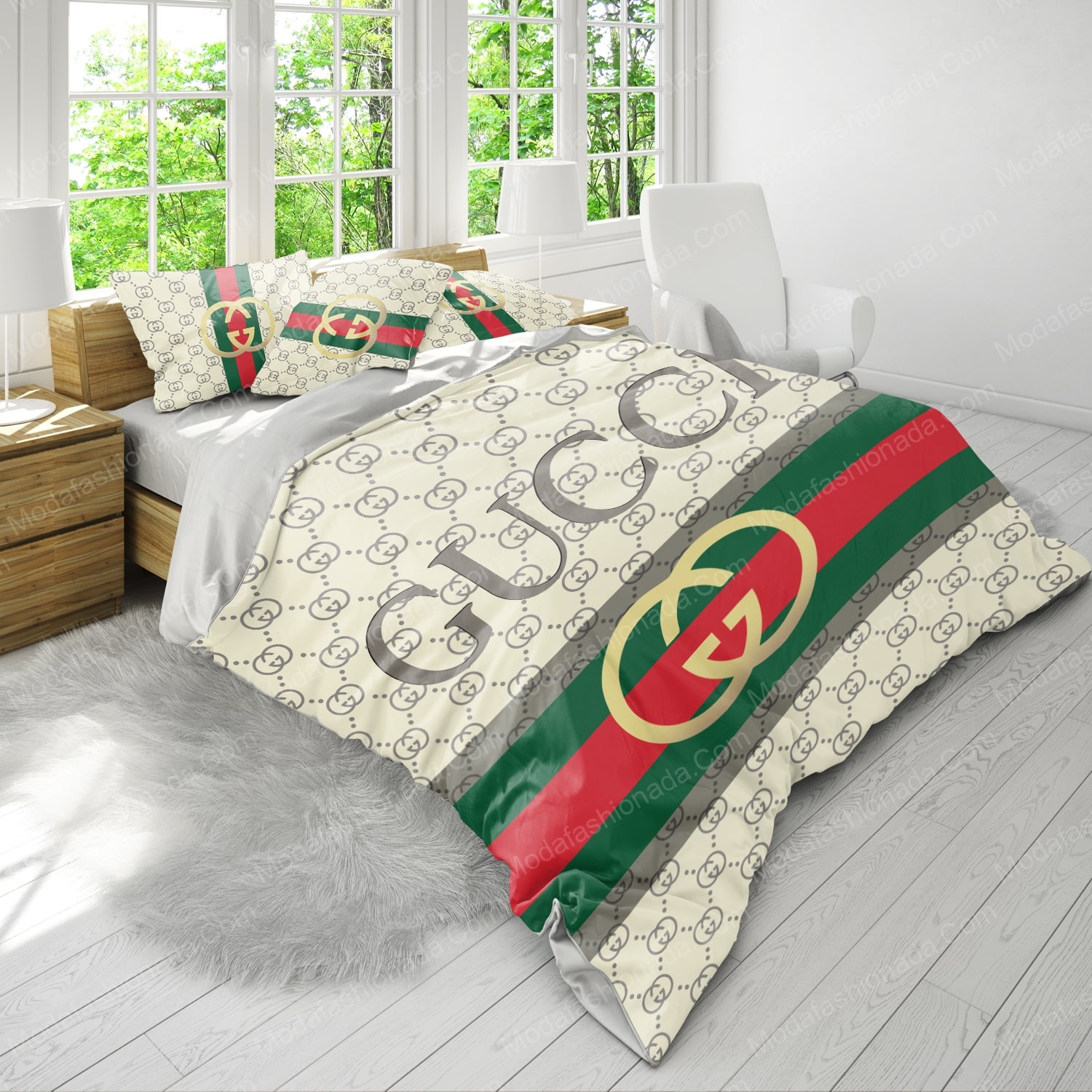 Buy Luxury Gucci Logo Fashion Brands 42 Bedding Set Bed Sets, Bedroom Sets, Comforter  Sets, Duvet Cover, Bedspread