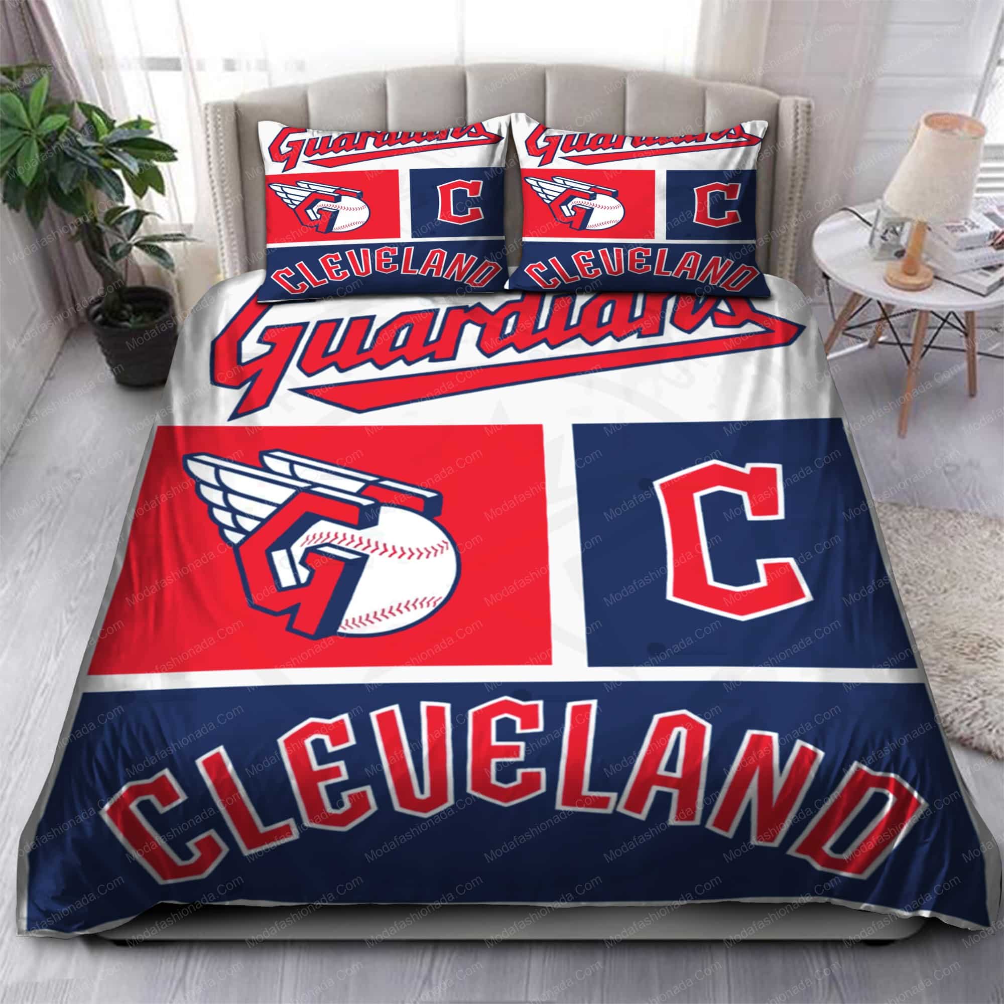 Logo Cleveland Guardians MLB 84 Bedding Sets