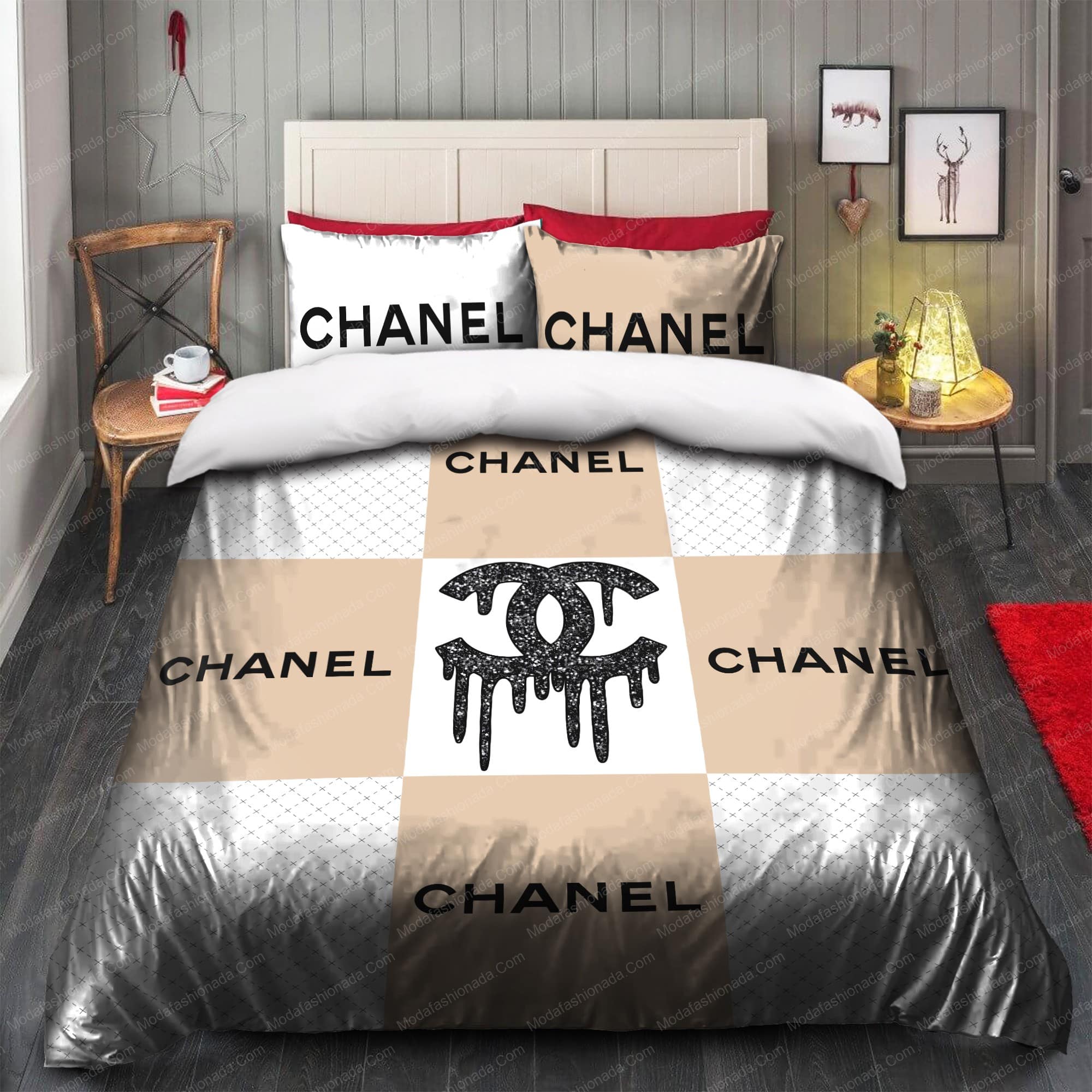 Buy Chanel Logo Bedding Sets Bed Sets
