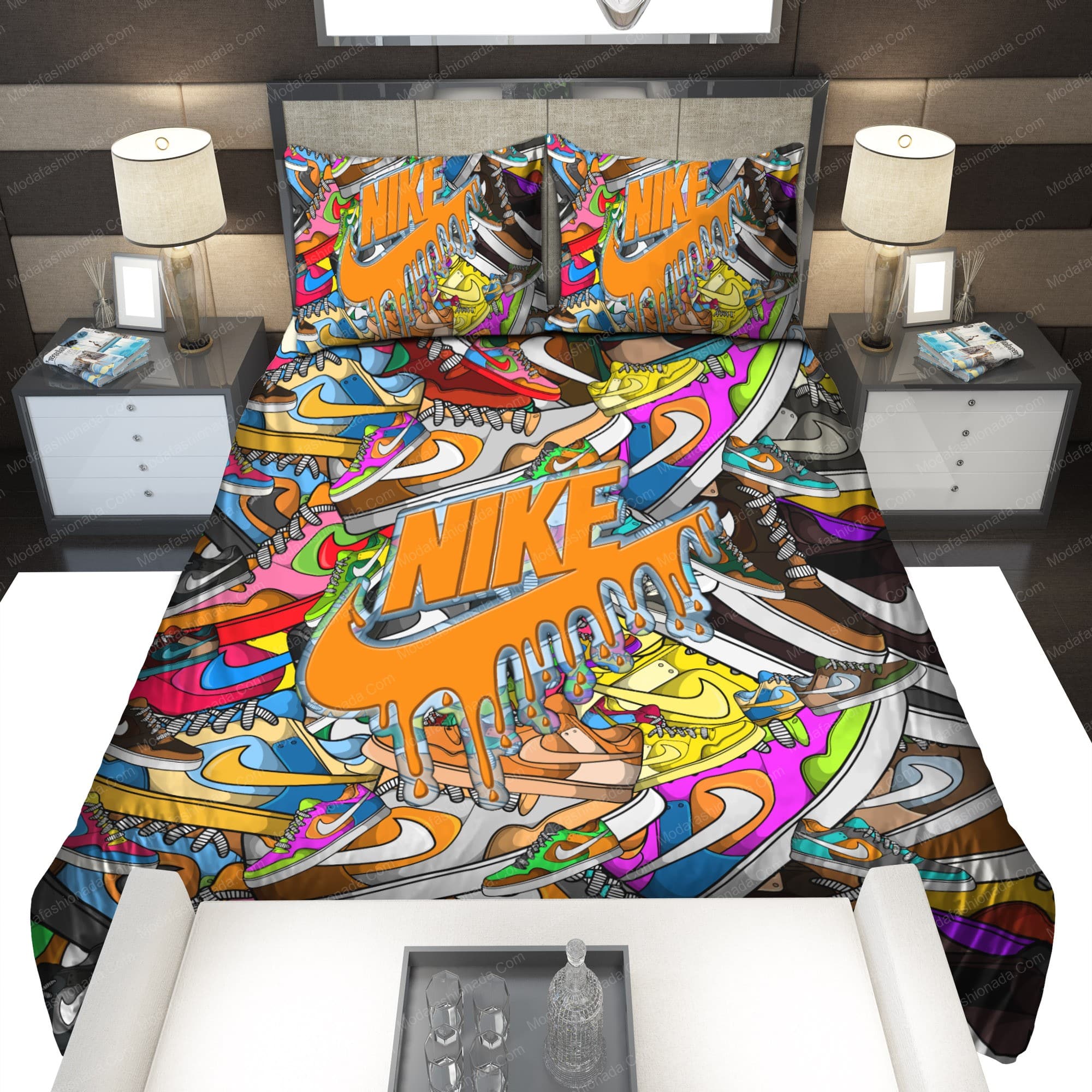 Colorful Nike Shoes Bedding Sets