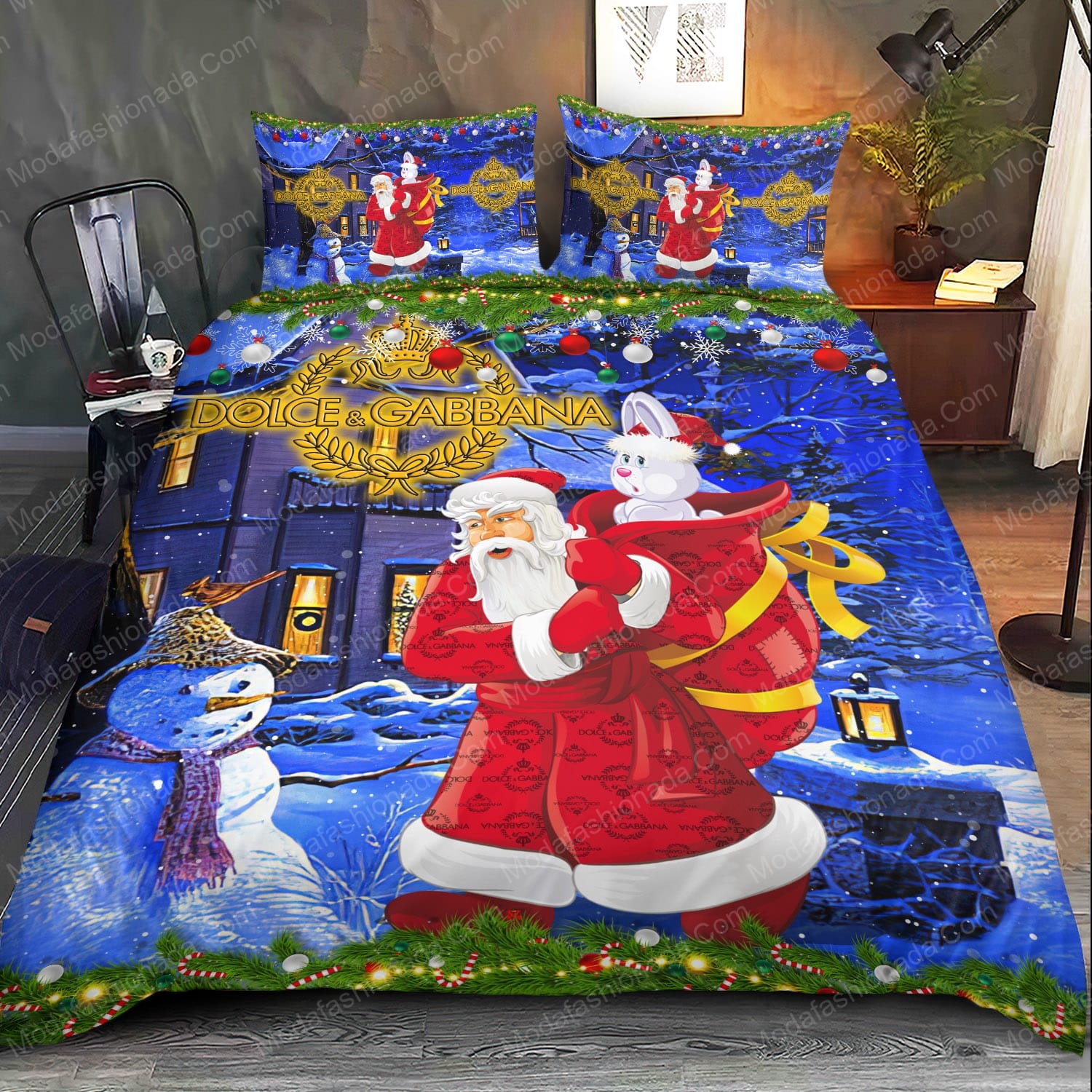 Buy Santa Claus Dolce & Gabbana Merry Christmas Bedding Sets Bed Sets,  Bedroom Sets, Comforter Sets, Duvet Cover, Bedspread