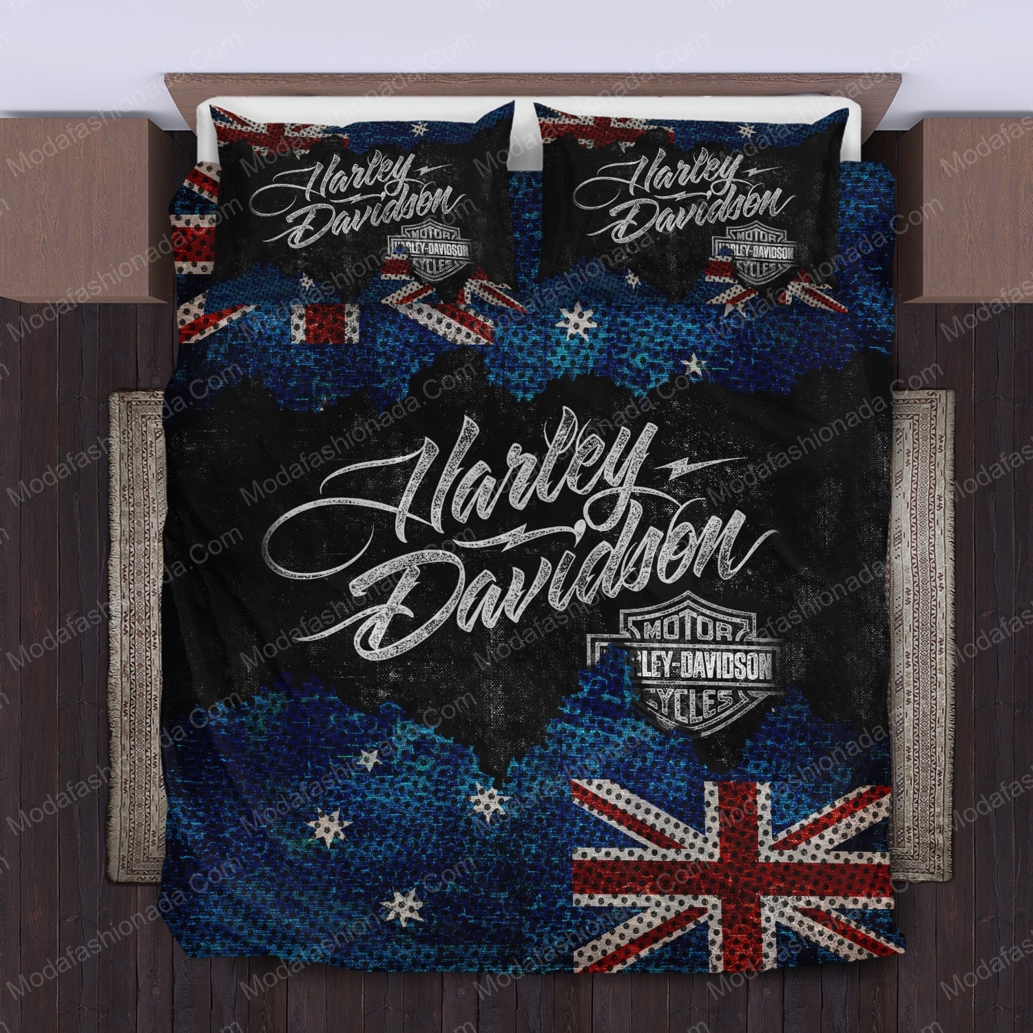 Harley-Davidson Flag Australia Bed Sets Bedding Sets - Modafashionada.Com