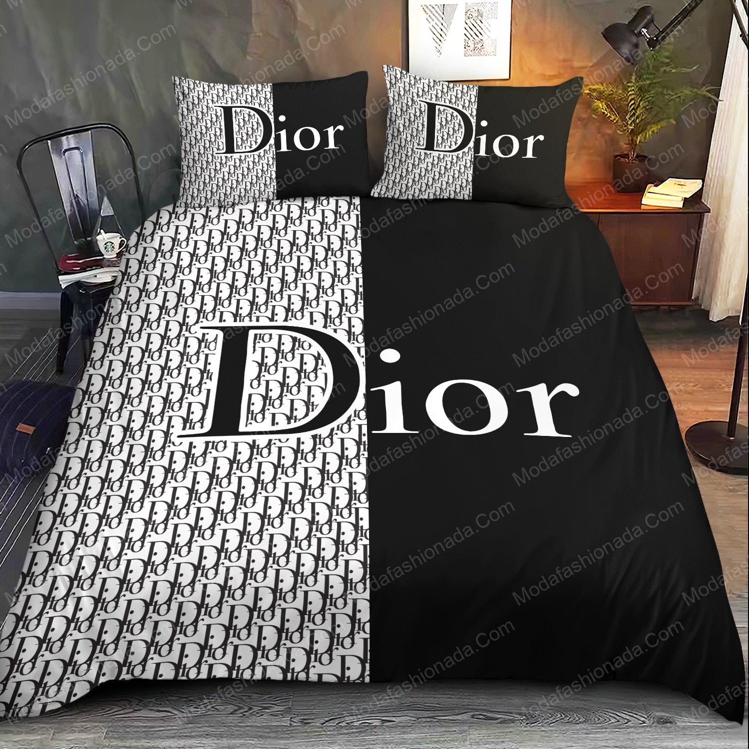 Buy Black And White Dior Bedding Sets Bed Sets